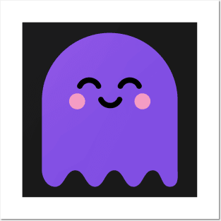 Cute Ghost Purple Posters and Art